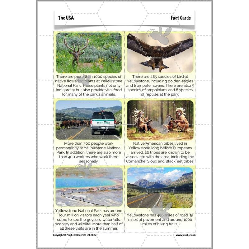 PlanBee The USA: KS2 Geography scheme of work for Year 3 & Year 4