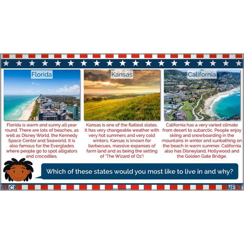 PlanBee The USA: KS2 Geography scheme of work for Year 3 & Year 4