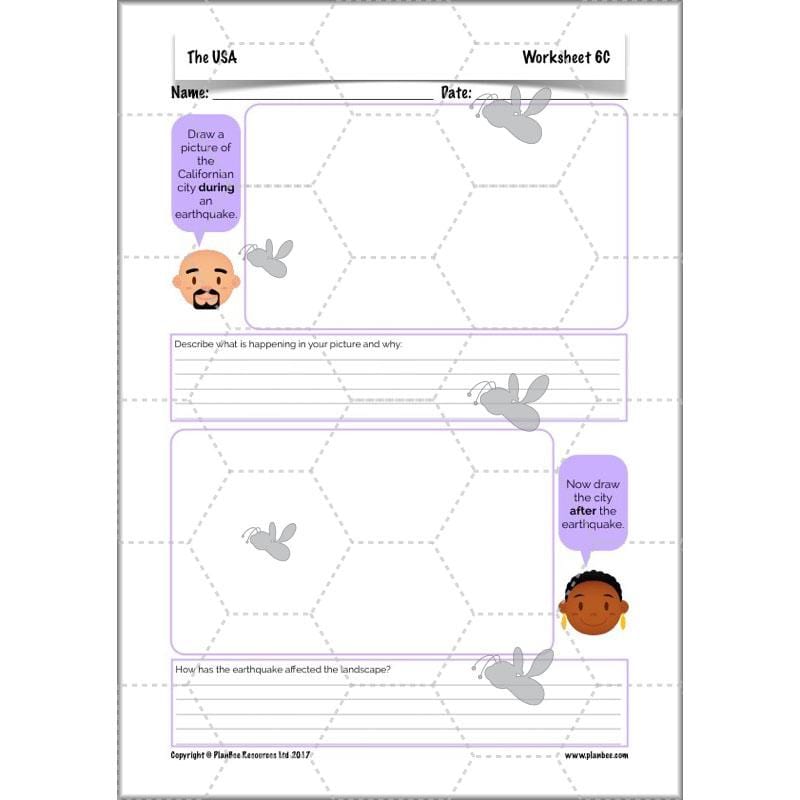 PlanBee The USA: KS2 Geography scheme of work for Year 3 & Year 4
