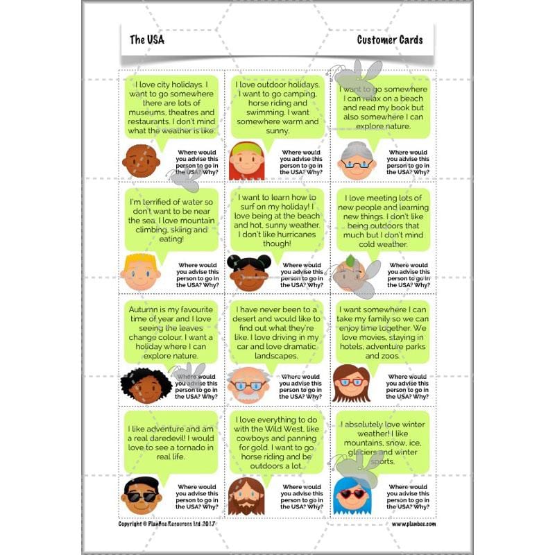 PlanBee The USA: KS2 Geography scheme of work for Year 3 & Year 4