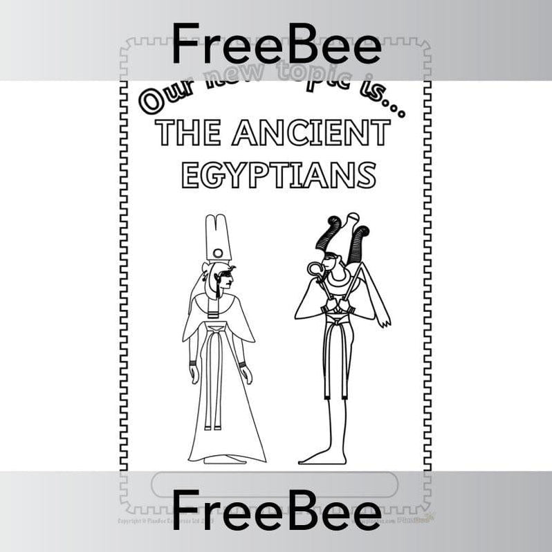 Free Ancient Egyptian Topic Cover PlanBee FreeBees