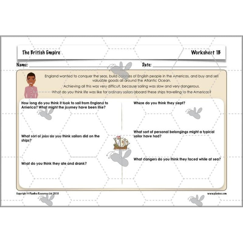 British Empire KS2 Year 3 & Year 4 History Pack By PlanBee