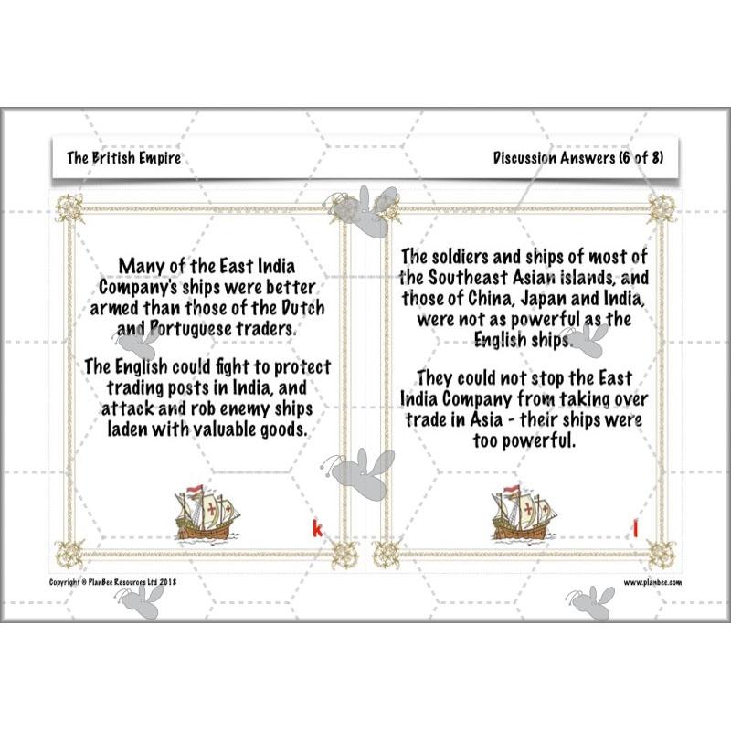 PlanBee British Empire KS2 Year 3 & Year 4 History Pack by PlanBee