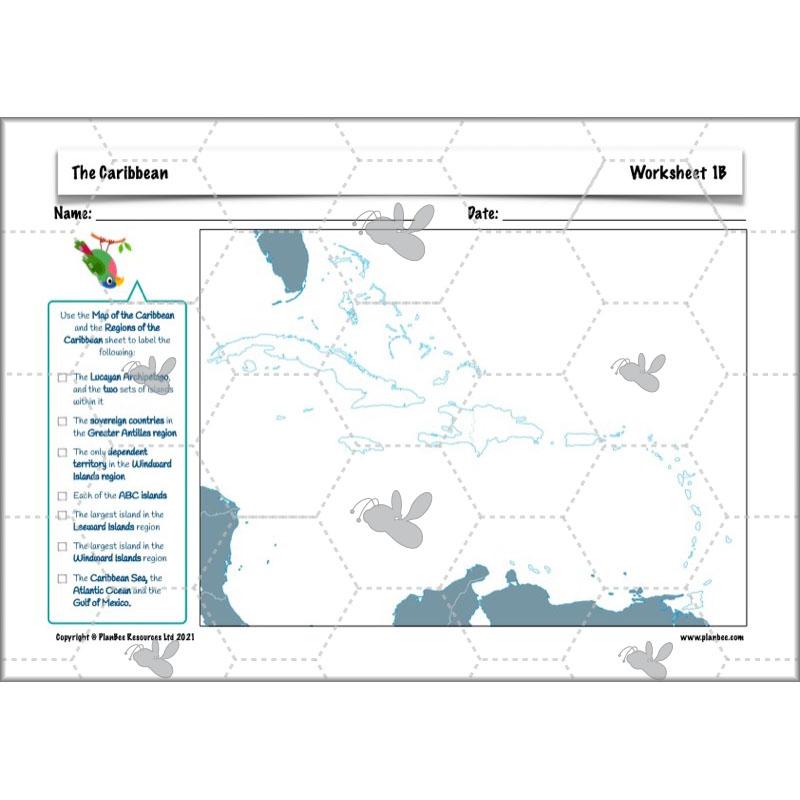 PlanBee Caribbean Geography KS2 Planning Pack by PlanBee
