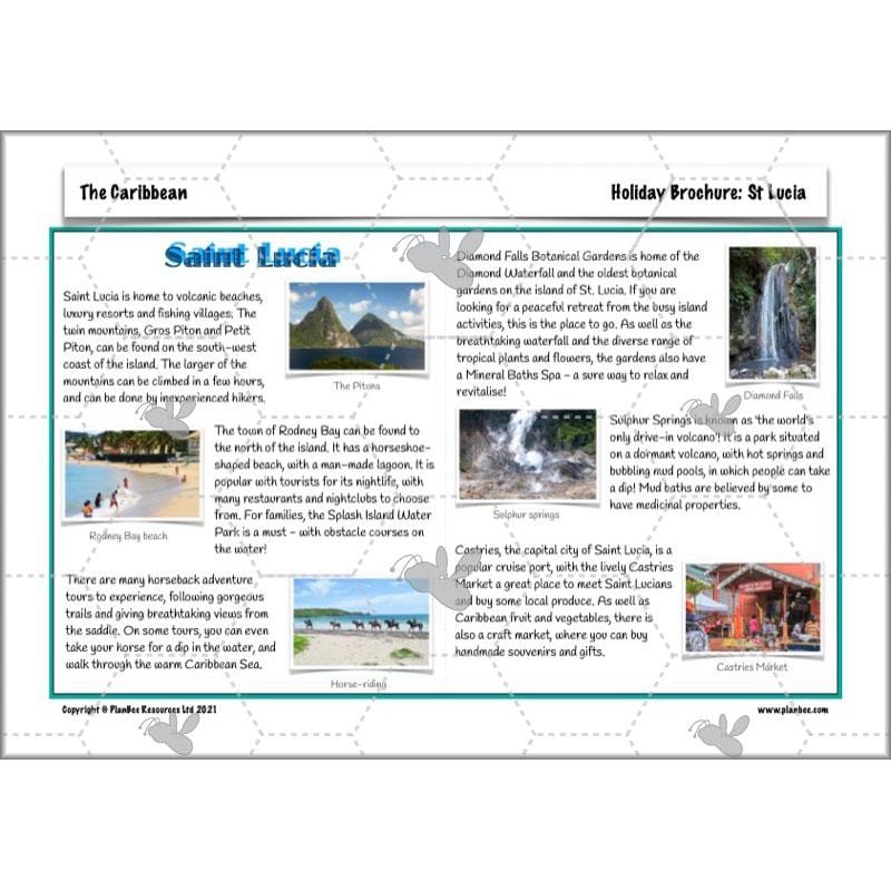 PlanBee Caribbean Geography KS2 Planning Pack by PlanBee
