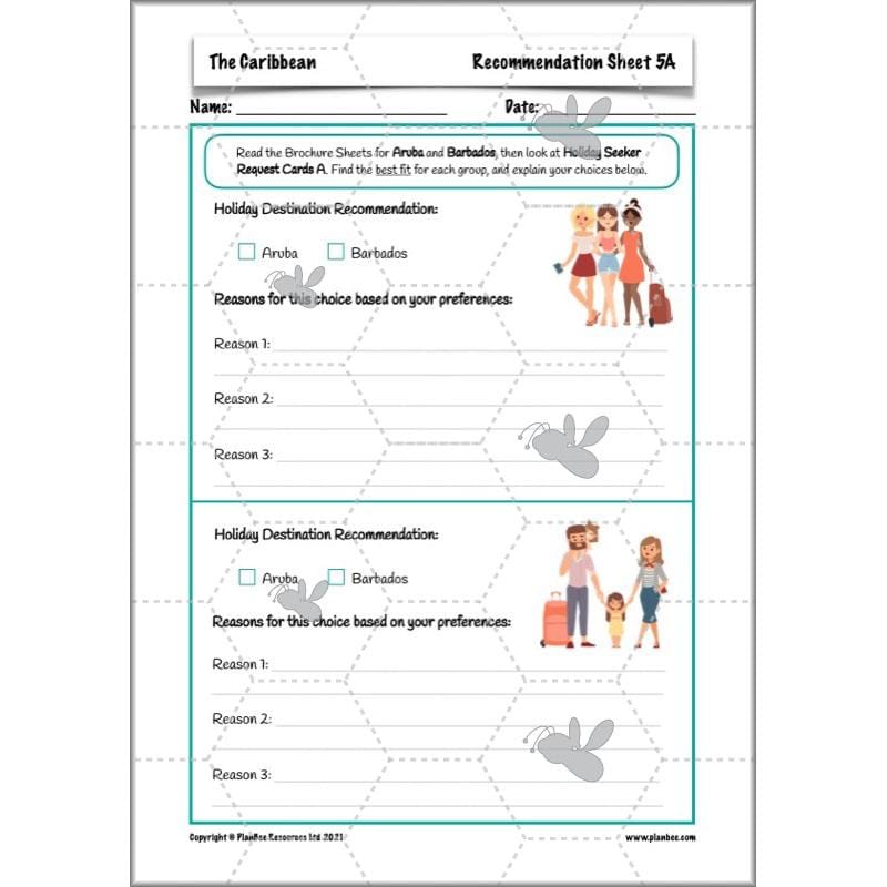 PlanBee Caribbean Geography KS2 Planning Pack by PlanBee
