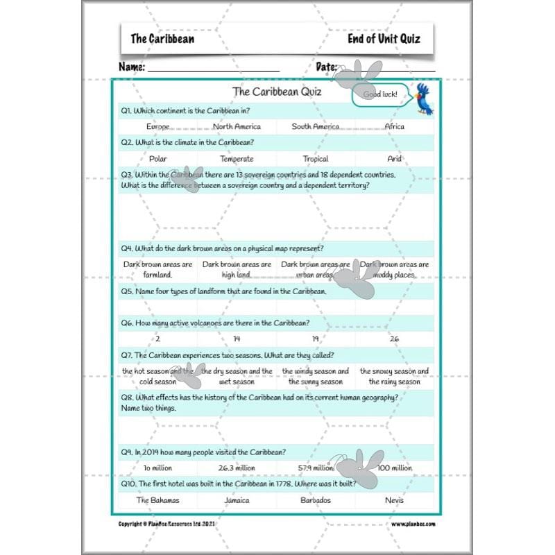 PlanBee Caribbean Geography KS2 Planning Pack by PlanBee