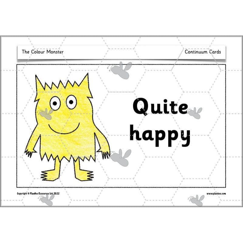 PlanBee The Colour Monster Planning KS1 | Year 2 English lessons