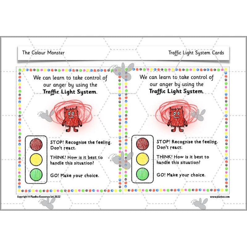 PlanBee The Colour Monster Planning KS1 | Year 2 English lessons