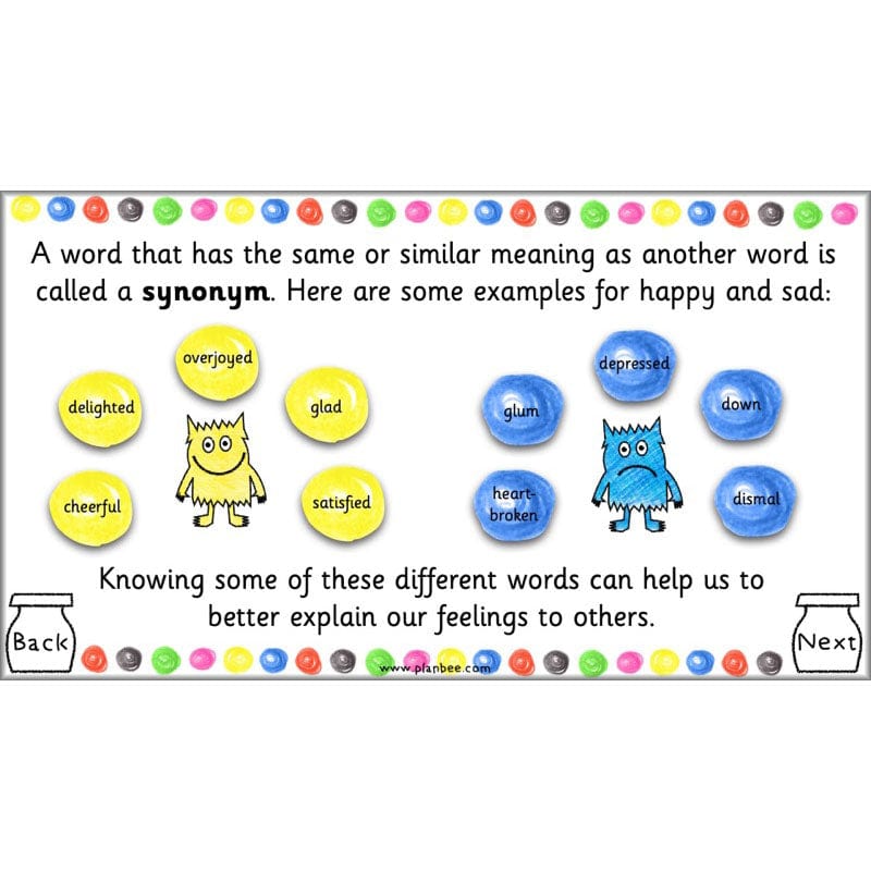 PlanBee The Colour Monster Planning KS1 | Year 2 English lessons