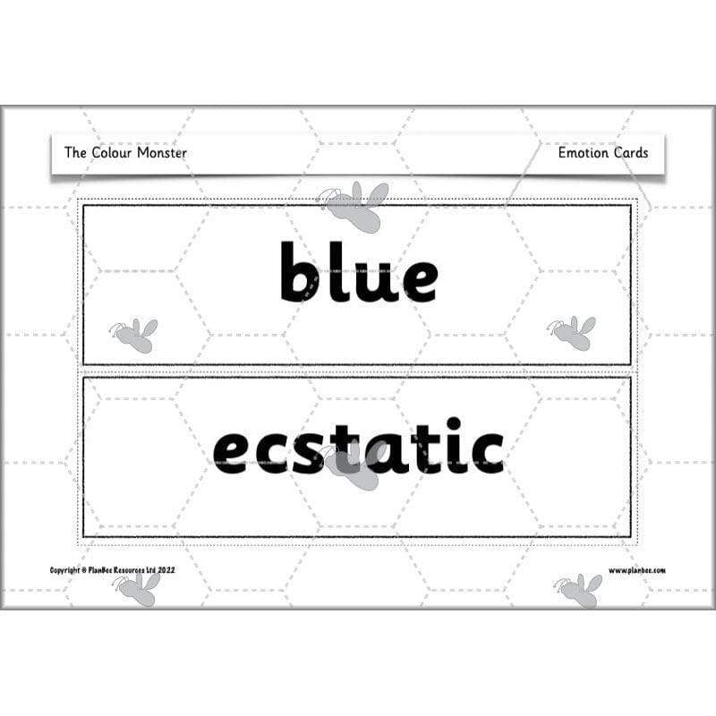 PlanBee The Colour Monster Planning KS1 | Year 2 English lessons