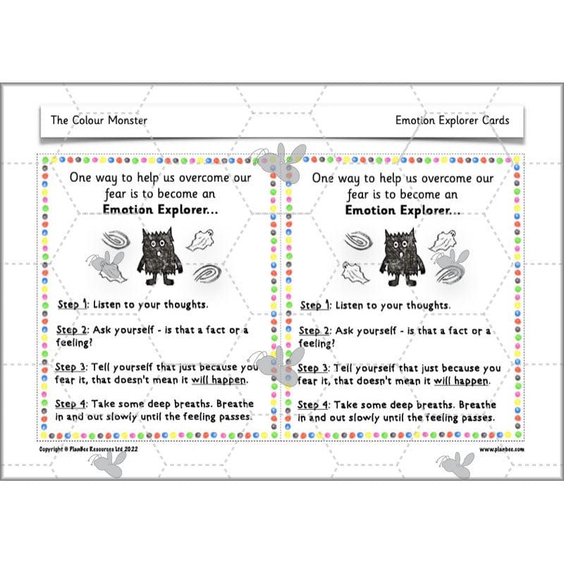 PlanBee The Colour Monster Planning KS1 | Year 2 English lessons