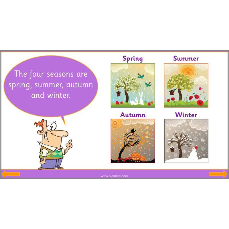 PlanBee The Four Seasons KS1 Lesson Plans, Slides & Worksheets for Year 1 & 2