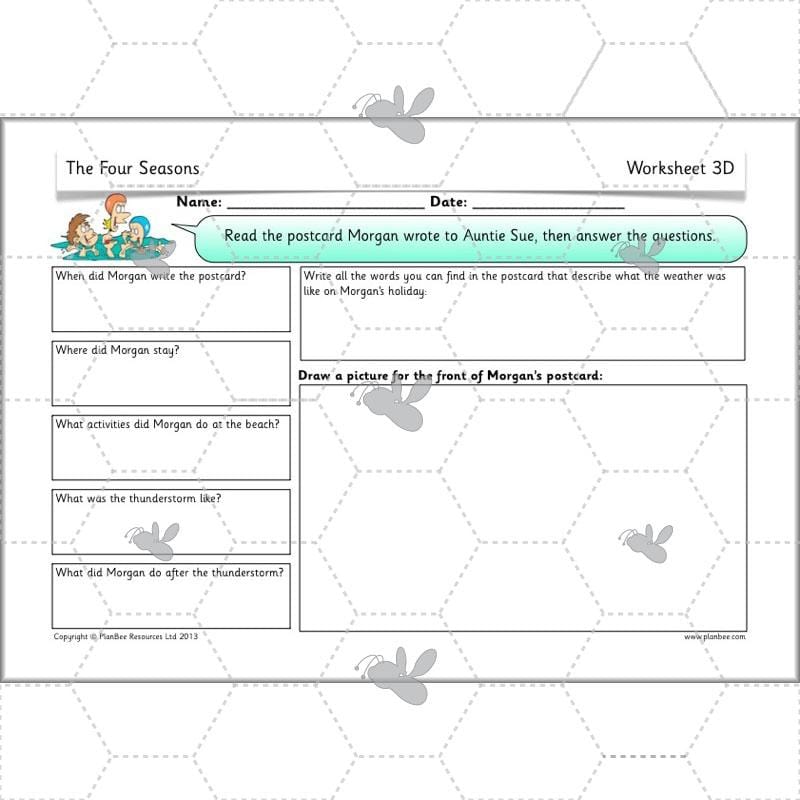PlanBee The Four Seasons KS1 Lesson Plans, Slides & Worksheets for Year 1 & 2