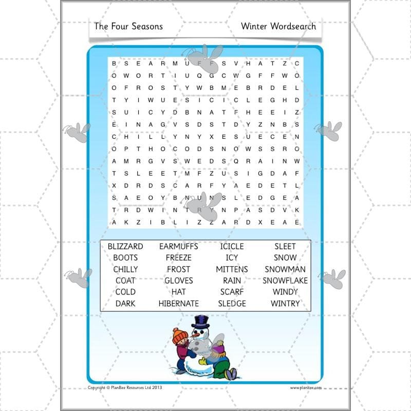 PlanBee The Four Seasons KS1 Lesson Plans, Slides & Worksheets for Year 1 & 2