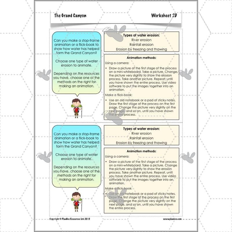 PlanBee The Grand Canyon KS2 Geography Lesson Plans