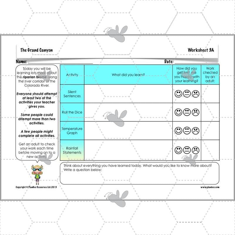 PlanBee The Grand Canyon KS2 Geography Lesson Plans