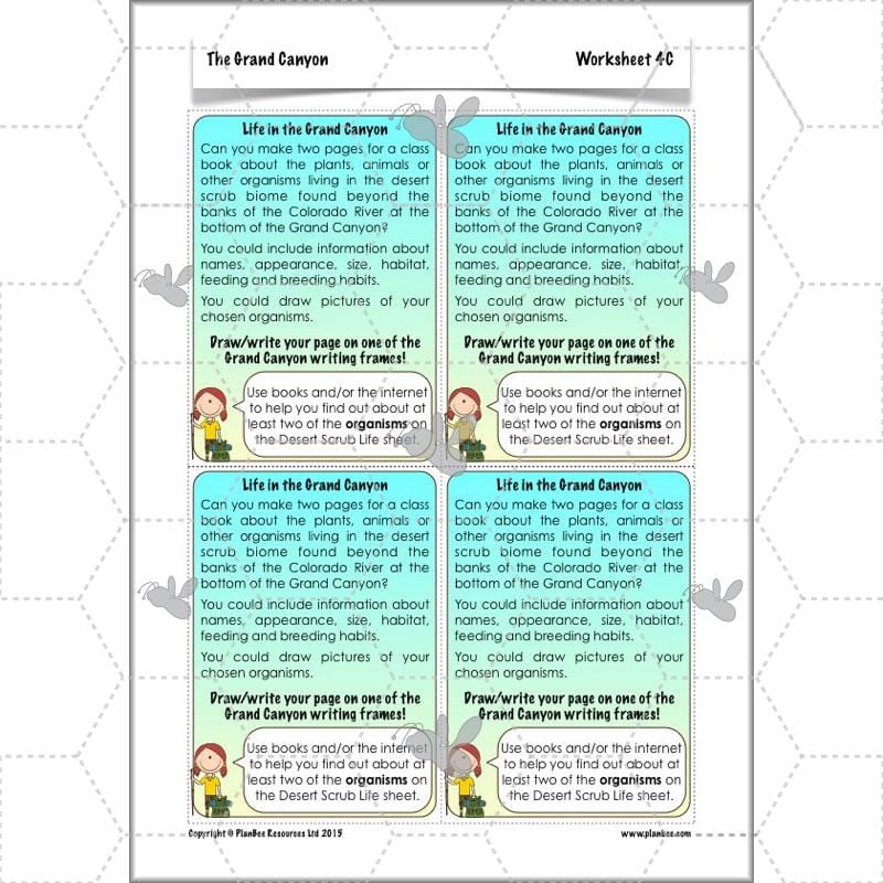 PlanBee The Grand Canyon KS2 Geography Lesson Plans