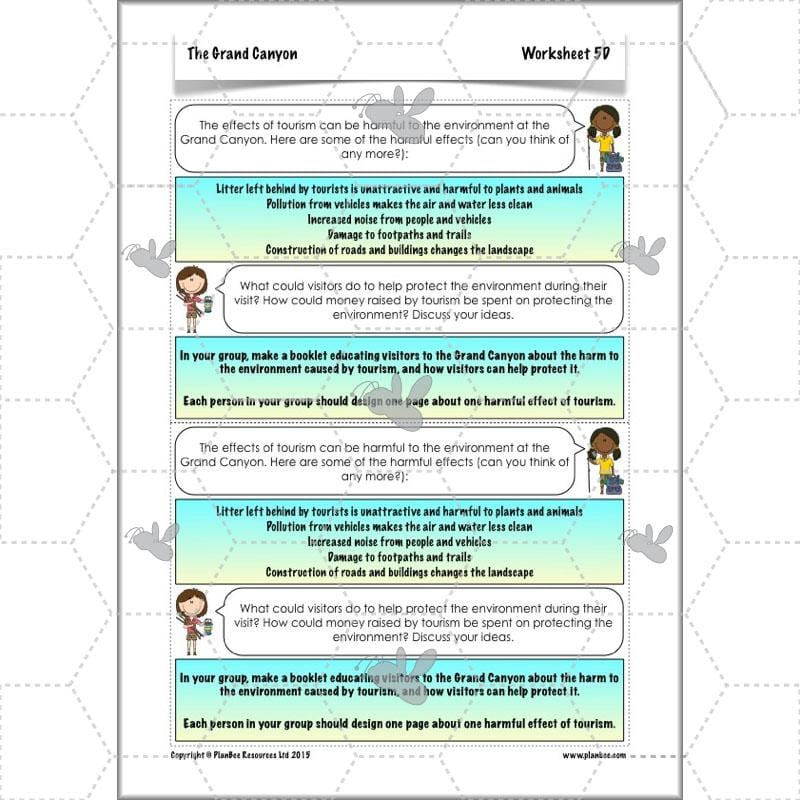 PlanBee The Grand Canyon KS2 Geography Lesson Plans
