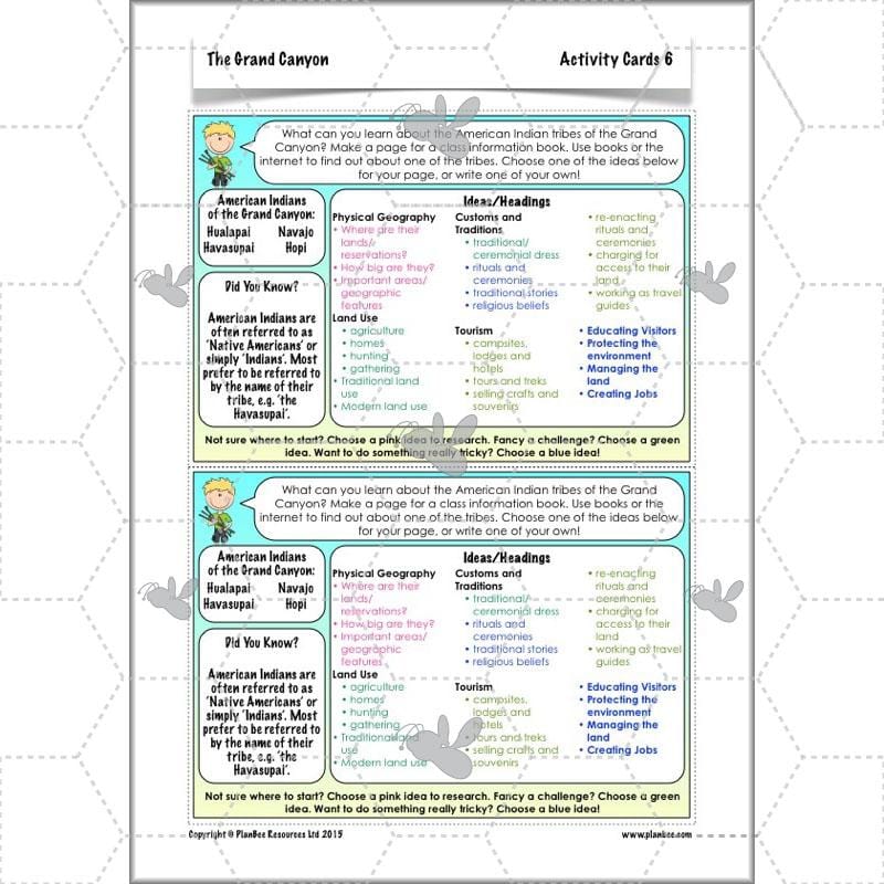 PlanBee The Grand Canyon KS2 Geography Lesson Plans