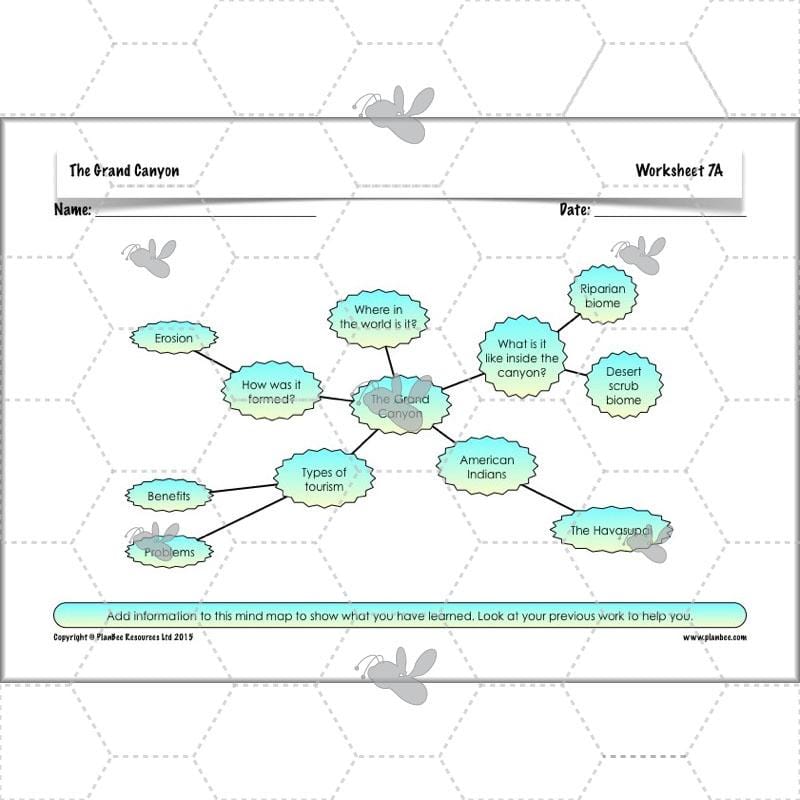 PlanBee The Grand Canyon KS2 Geography Lesson Plans