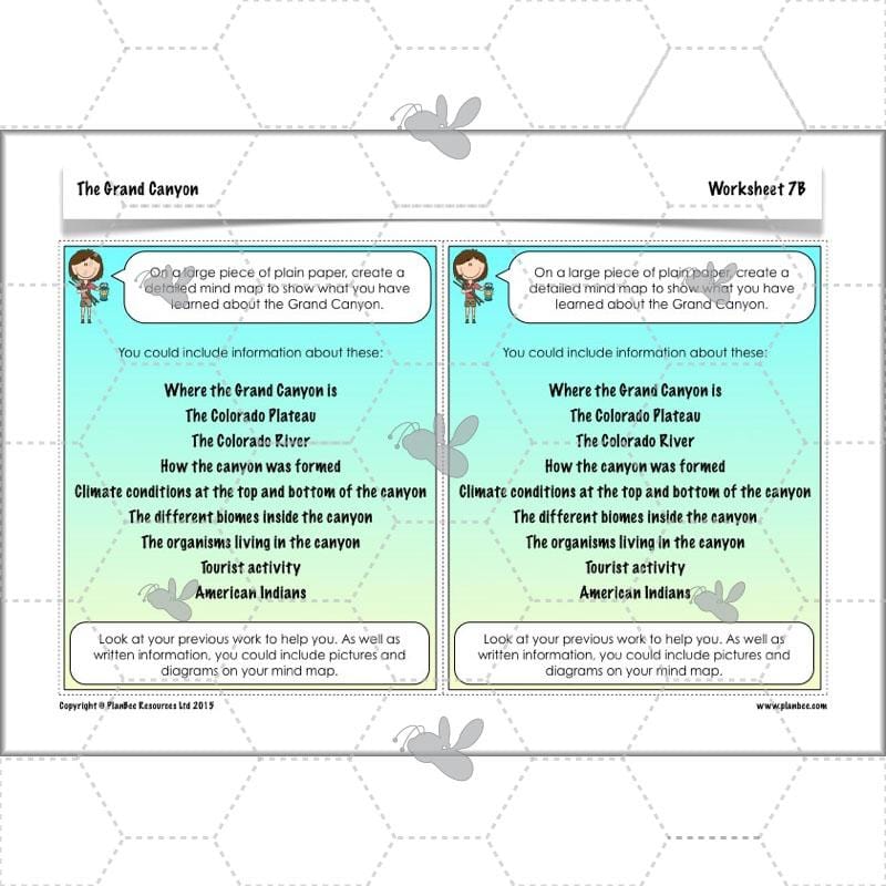 PlanBee The Grand Canyon KS2 Geography Lesson Plans