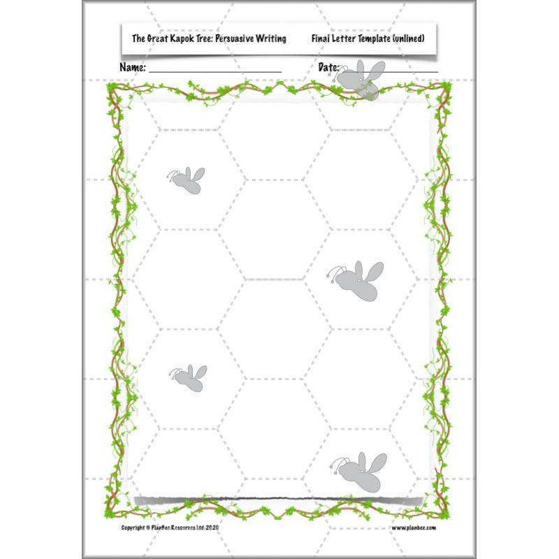 PlanBee The Great Kapok Tree Planning | Persuasive Writing Year 4