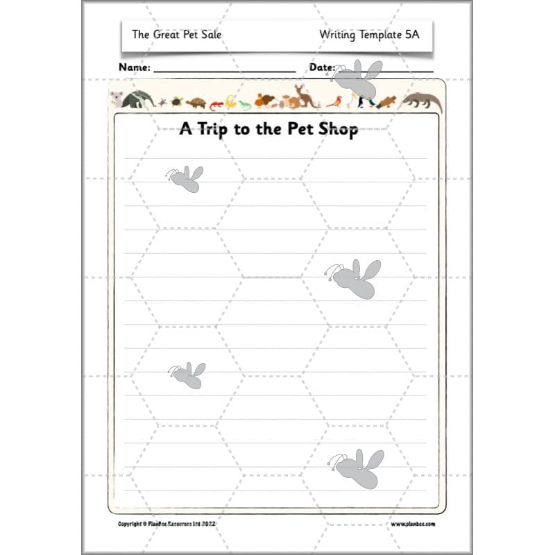 PlanBee The Great Pet Sale Resources KS1 | Year 1 English | PlanBee