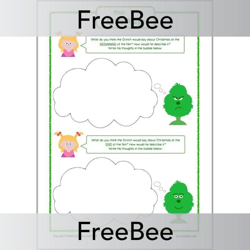 Free The Grinch Activity Sheets by PlanBee