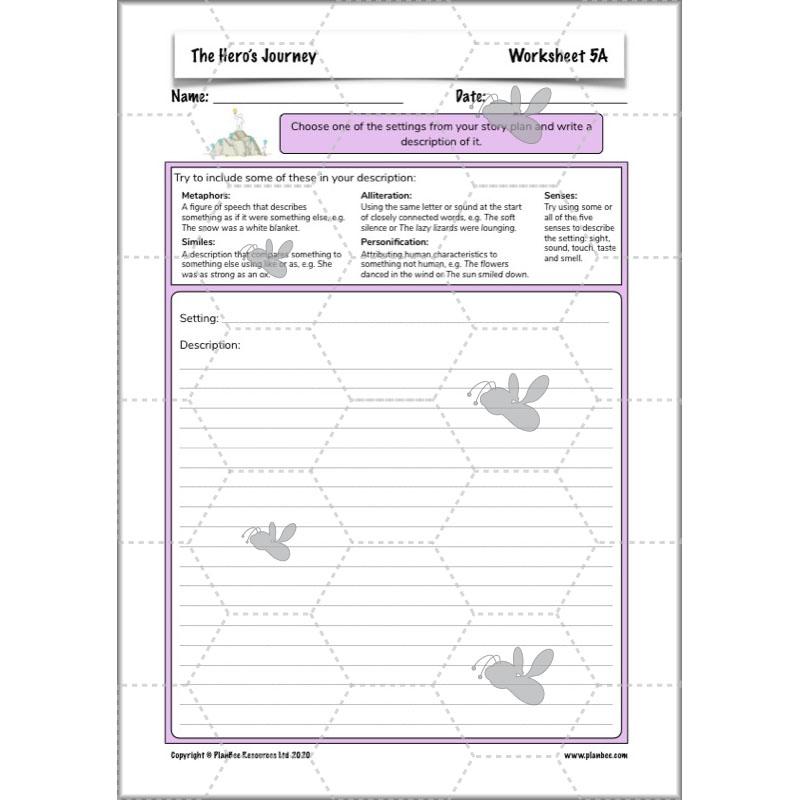 PlanBee The Hero's Journey Lesson Plan Pack | Year 6 Creative Writing