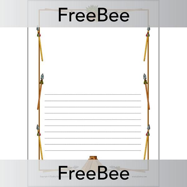 Free Maya Civilisation Page Borders | PlanBee FreeBees