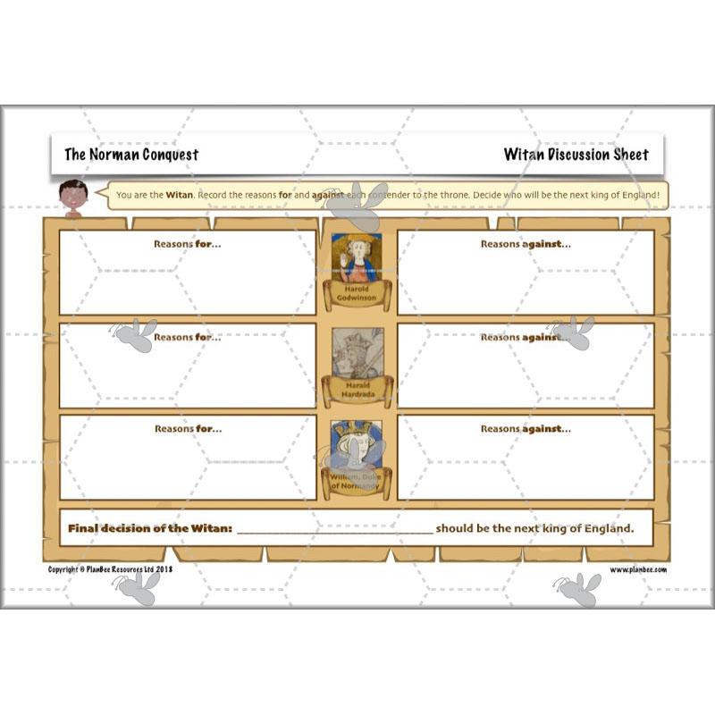PlanBee The Normans KS2 History lesson plan pack and resources