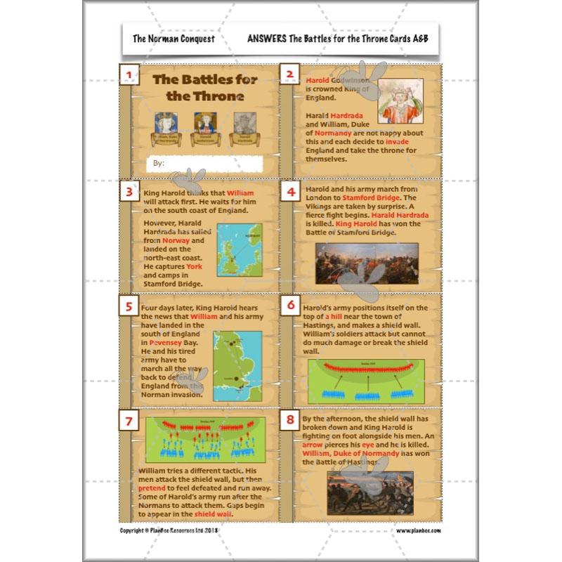 PlanBee The Normans KS2 History lesson plan pack and resources