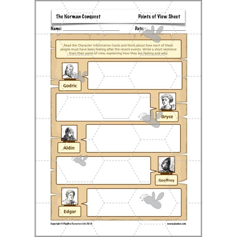 PlanBee The Normans KS2 History lesson plan pack and resources