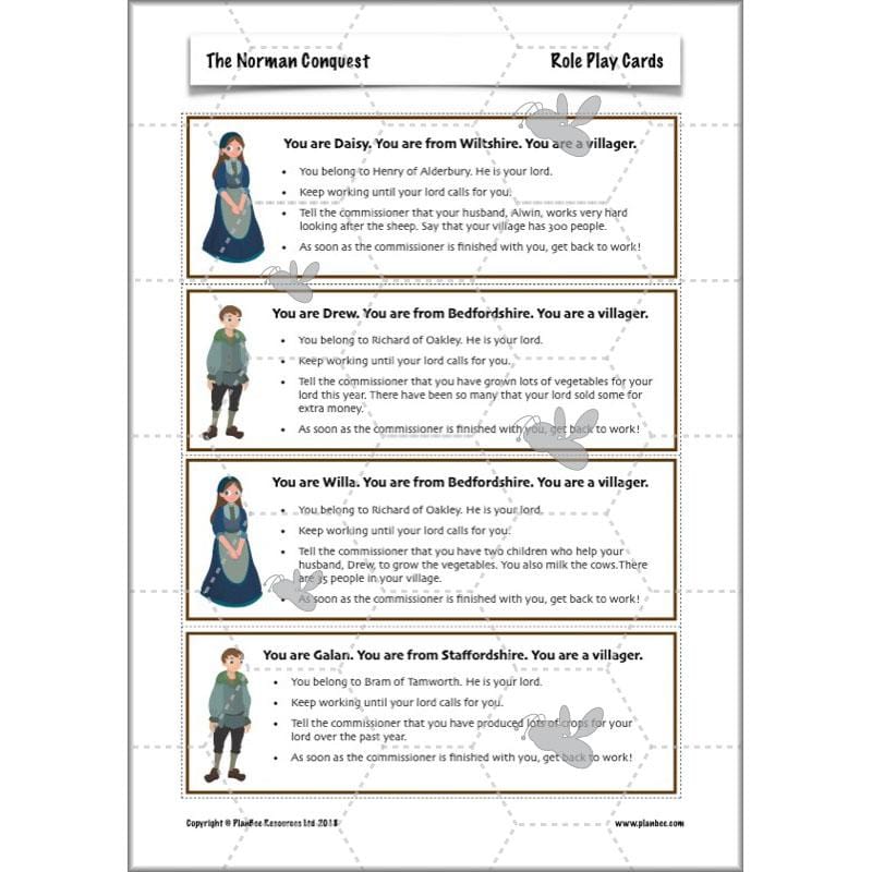 PlanBee The Normans KS2 History lesson plan pack and resources