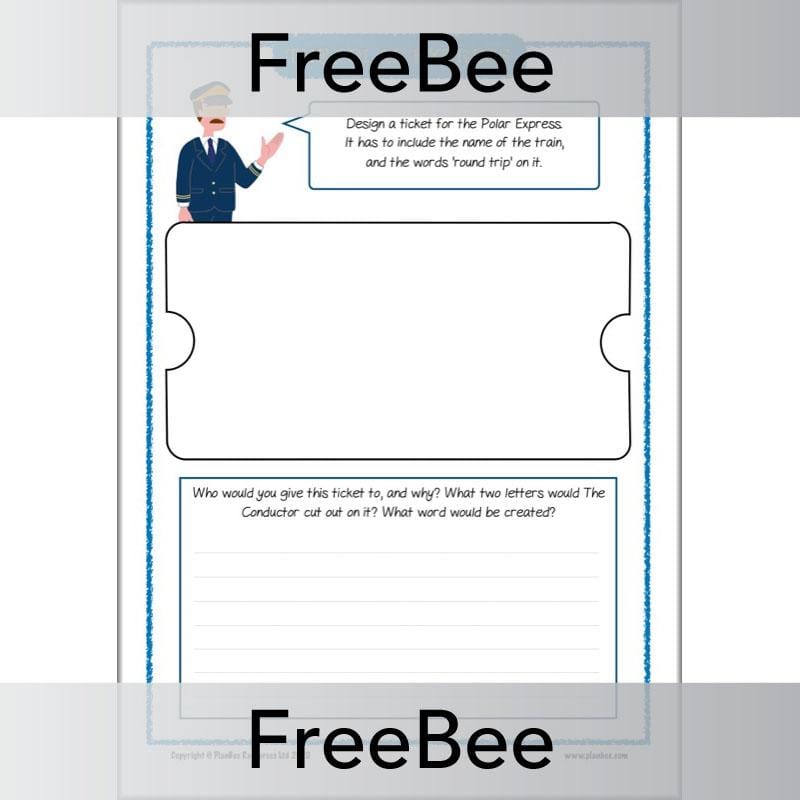 Free The Polar Express Activities Pack Ticket Designby PlanBee