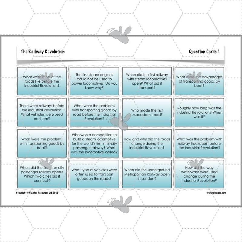 PlanBee The Railway Revolution: Industrial Revolution Primary History for KS2