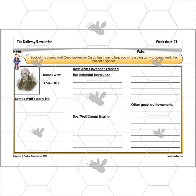 PlanBee The Railway Revolution: Industrial Revolution Primary History for KS2