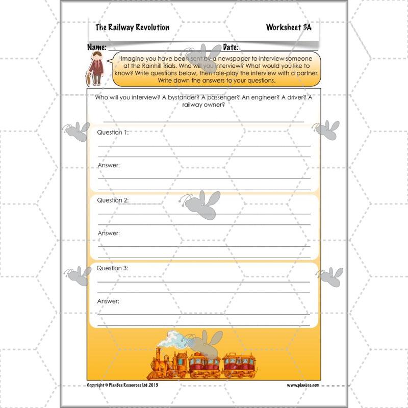PlanBee The Railway Revolution: Industrial Revolution Primary History for KS2