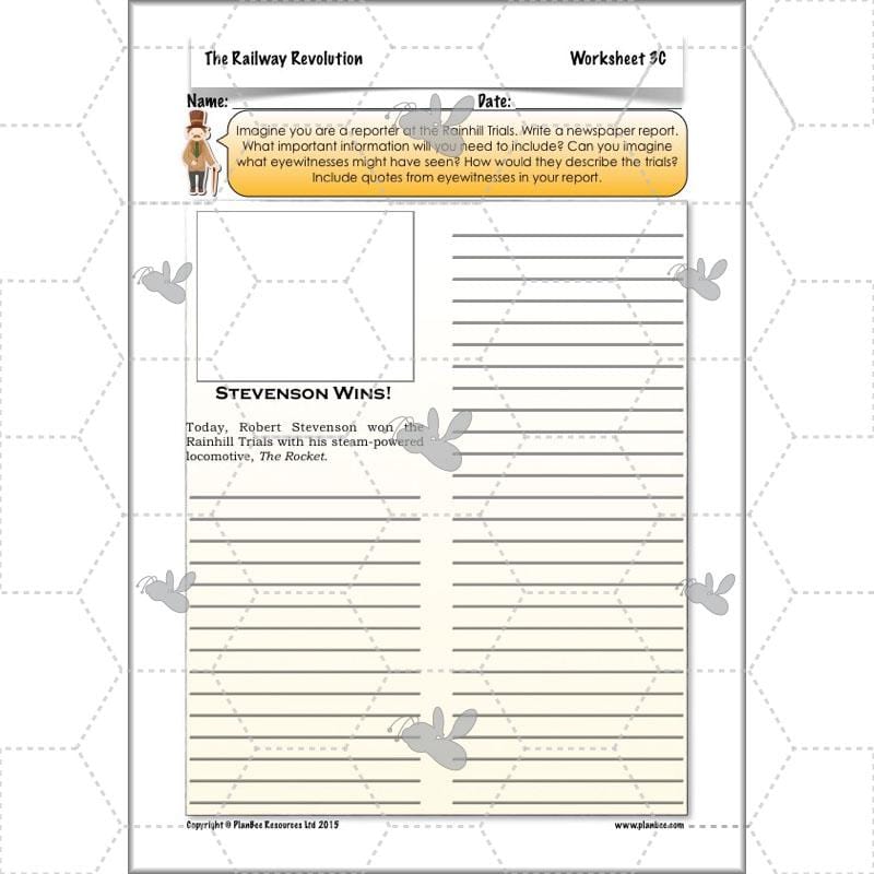 PlanBee The Railway Revolution: Industrial Revolution Primary History for KS2