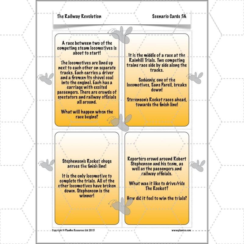 PlanBee The Railway Revolution: Industrial Revolution Primary History for KS2