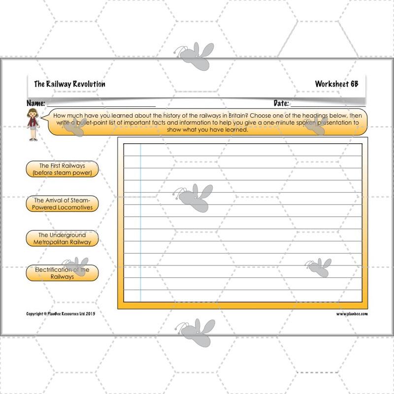 PlanBee The Railway Revolution: Industrial Revolution Primary History for KS2