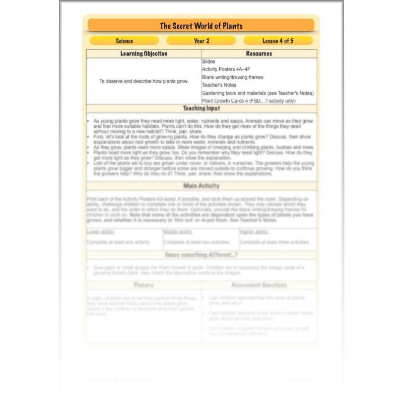 PlanBee Secret World of Plants - KS1 Science Scheme of Work: Year 2
