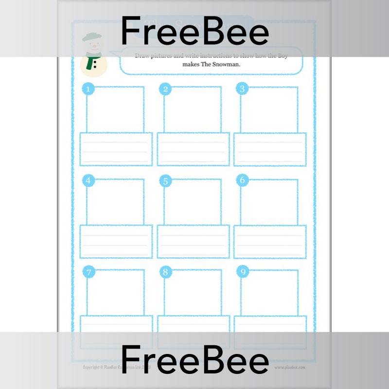 Free The Snowman Activity Sheets by PlanBee