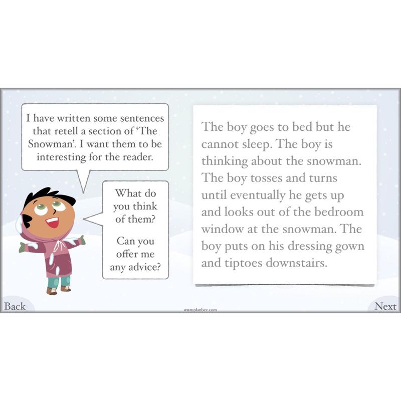 PlanBee The Snowman Activities Planning Pack | Year 3 English lessons