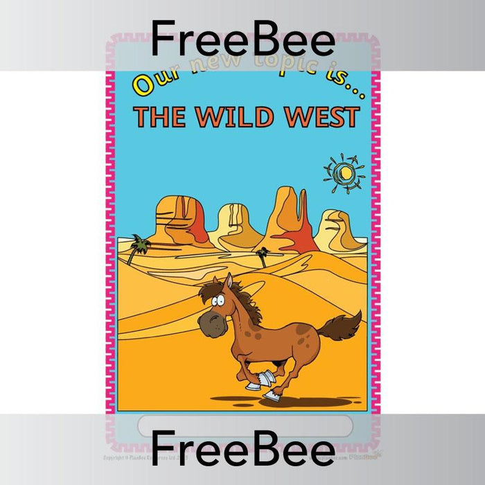 PlanBee The Wild West Topic Cover | PlanBee FreeBees