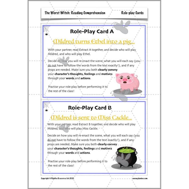 PlanBee The Worst Witch Characters English Pack by PlanBee