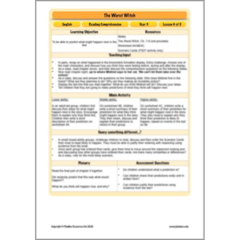 PlanBee The Worst Witch Characters English Pack by PlanBee