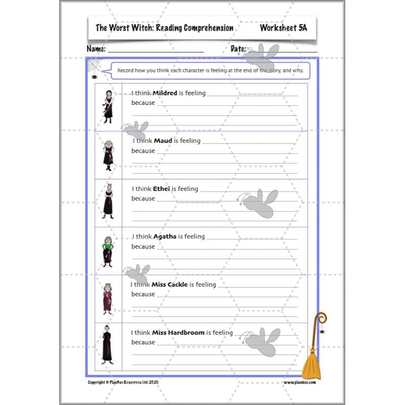 PlanBee The Worst Witch Characters English Pack by PlanBee