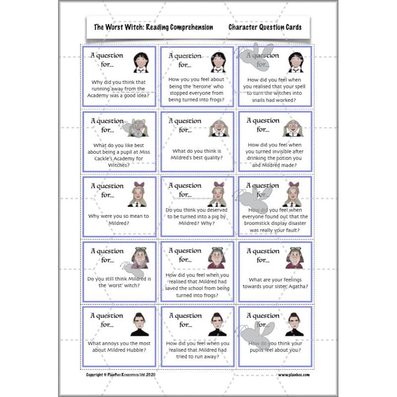 PlanBee The Worst Witch Characters English Pack by PlanBee